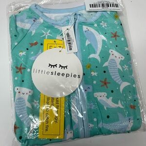 Little Sleepies shark soiree zippy